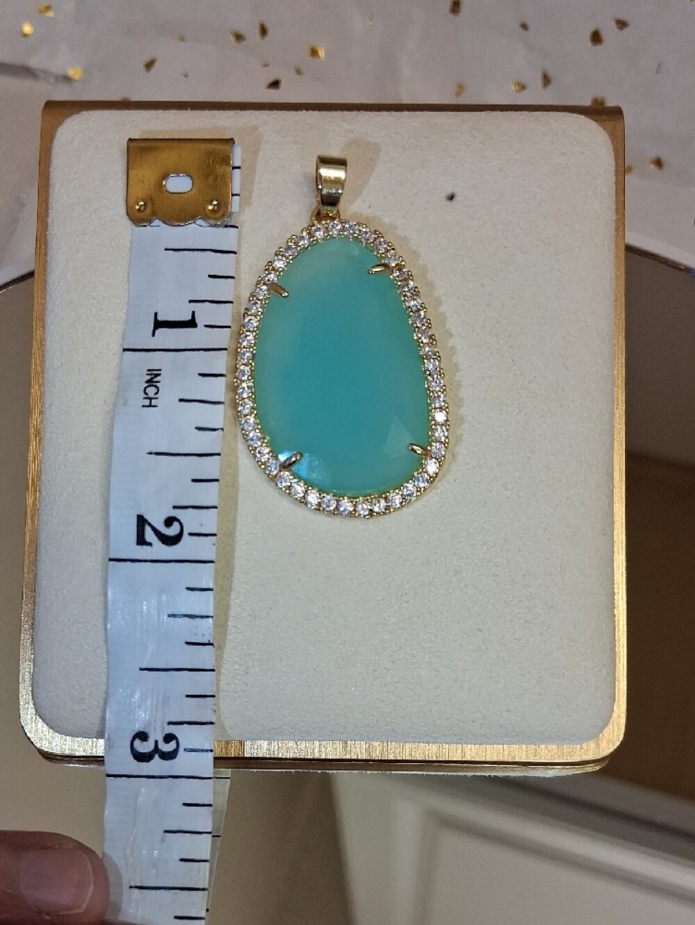 Freida Rothman-Vault Large Amazonite Pendant ๐ - Picture 4 of 6